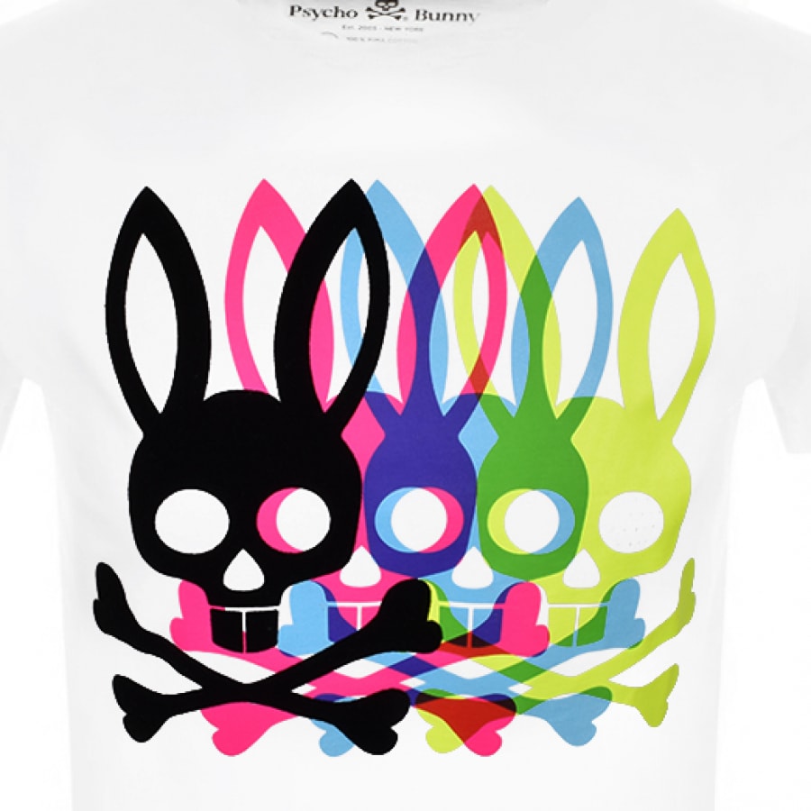 Alternative Image for ProductPsycho Bunny Bradley Graphic T Shirt White3